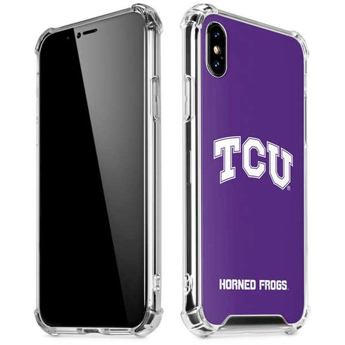 Texas Christian University TCU Horned Frogs iPhone XS Max Clear Case
